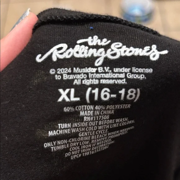 The Rolling Stones Black Short Sleeve Tee - Picture 3 of 4